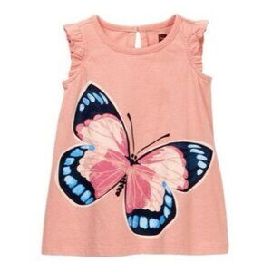 Tea Collection | Painted Lady Butterfly Graphic Dress | Size 12-18 Months